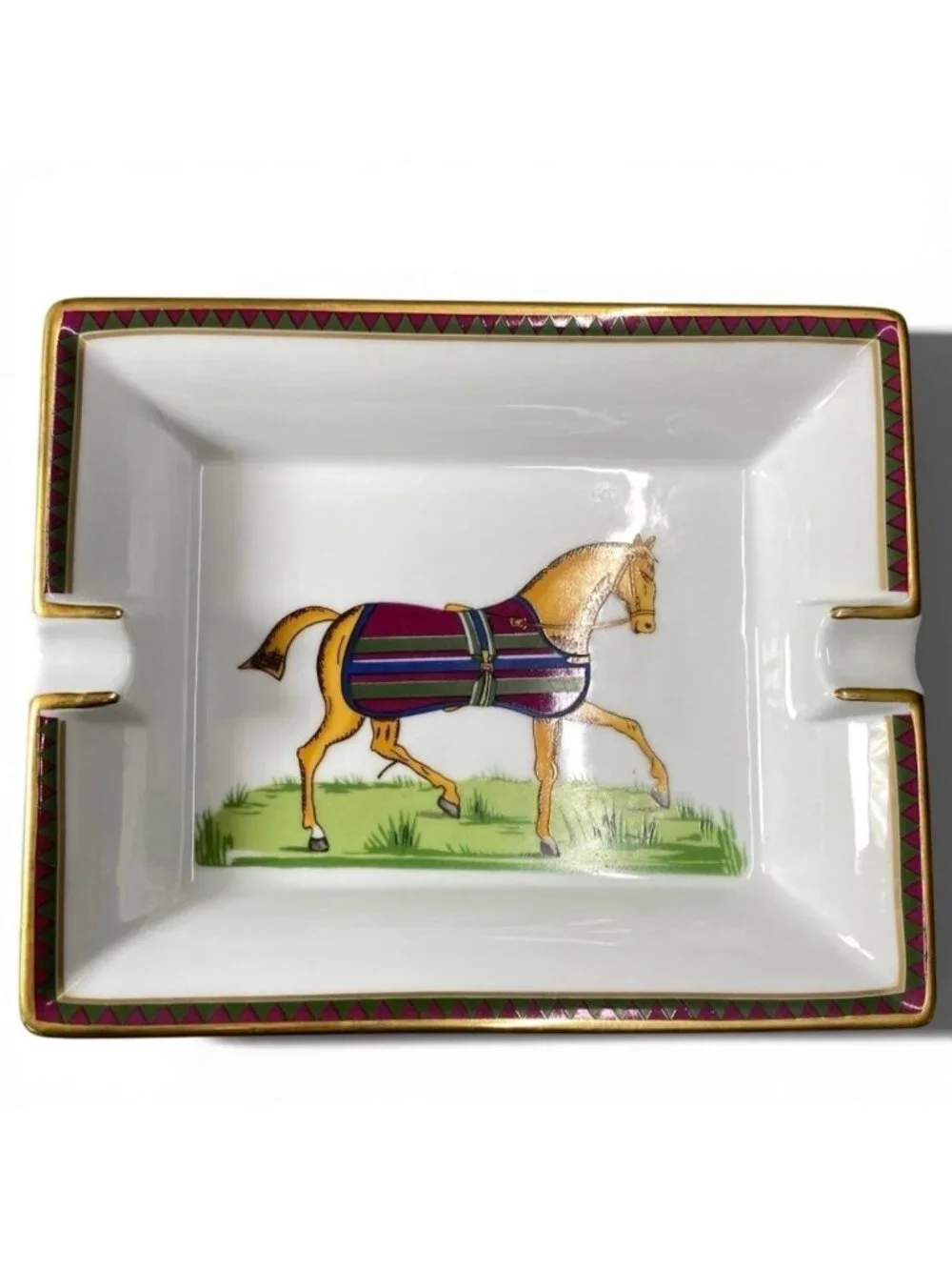 Hermes Cigar Ashtray Horse Ceramic